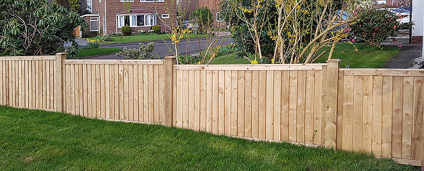 featherboard panels timber post 12 tatton fencing