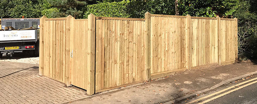 featherboard panels timber post 16 tatton fencing