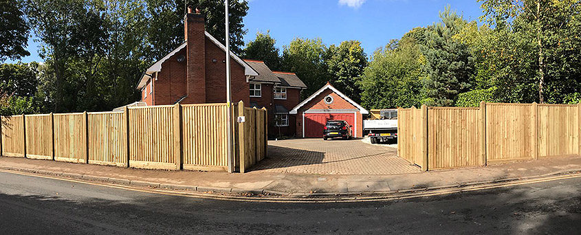 featherboard panels timber post 18 tatton fencing