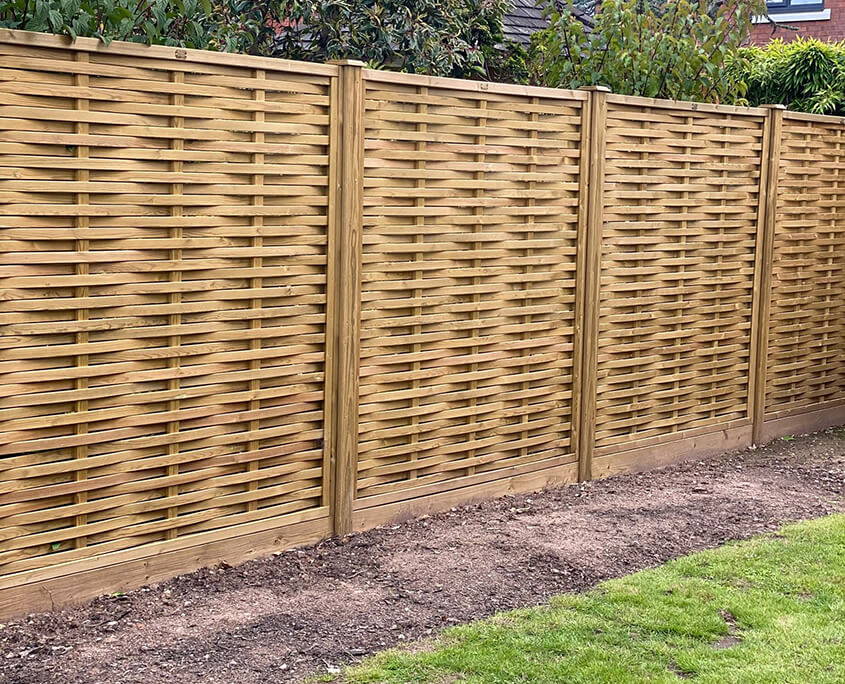 Jacksons woven panel fencing in Sale